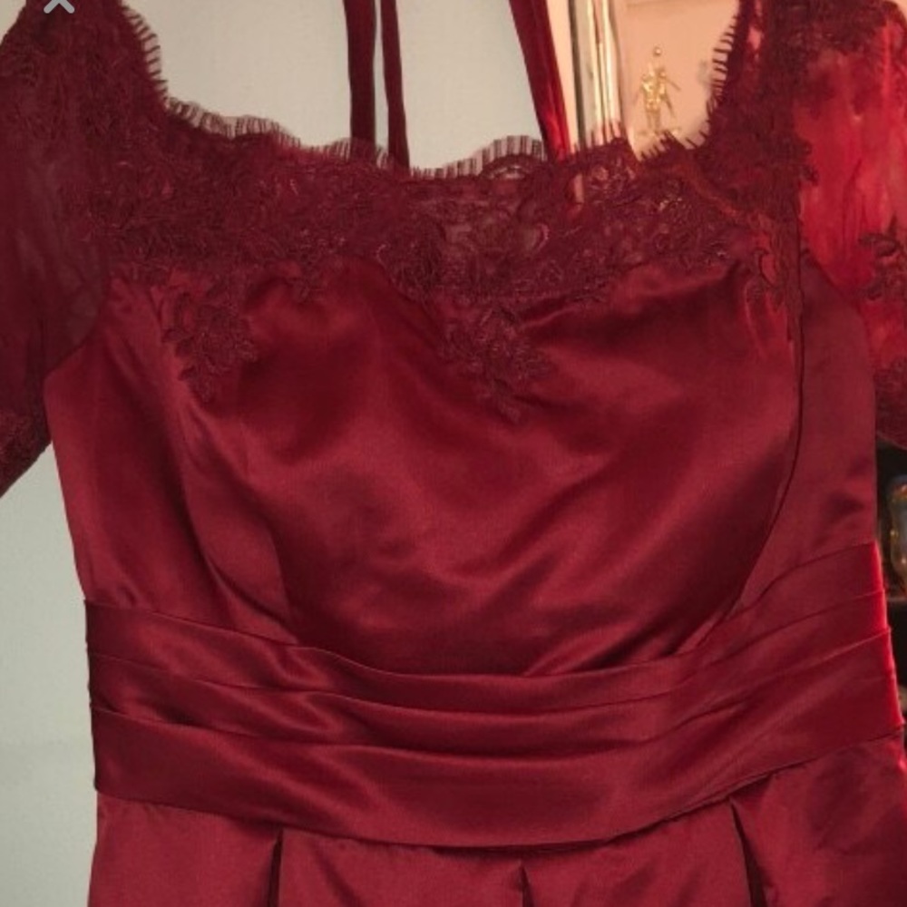 Red Satin Prom/Evening Dress